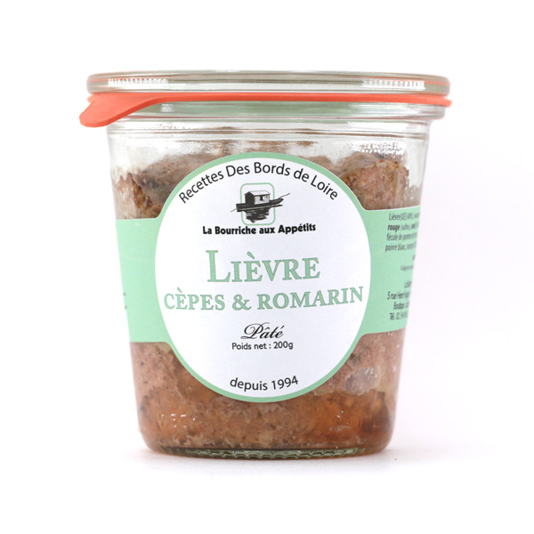 Lièvre cèpes et romarin