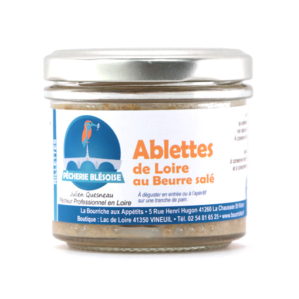 Ablettes marinées, huile d'olive et beurre salé