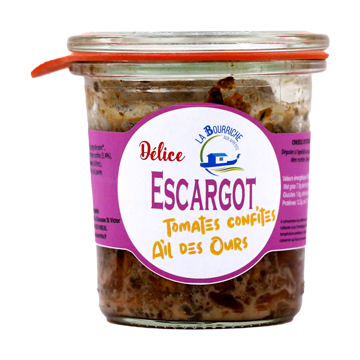 Délice escargots, tomates confites, ail des ours 100g