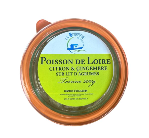 Poisson de Loire au citron et gingembre sur lit d'agrumes - 200g